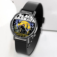 Onyourcases Black Sabbath Born In Graveyard Custom Watch Awesome Unisex Black Top Brand Classic Plastic Quartz Watch for Men Women Premium with Gift Box Watches