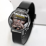 Onyourcases Call Of Duty WWII Custom Watch Awesome Unisex Black Top Brand Classic Plastic Quartz Watch for Men Women Premium with Gift Box Watches