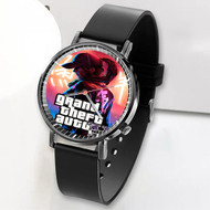 Onyourcases Grand Theft Auto VI Custom Watch Awesome Unisex Black Top Brand Classic Plastic Quartz Watch for Men Women Premium with Gift Box Watches