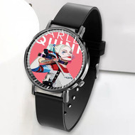 Onyourcases Harley Quinn Suicide Squad Custom Watch Awesome Unisex Black Top Brand Classic Plastic Quartz Watch for Men Women Premium with Gift Box Watches
