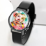 Onyourcases Harley Quinn jpeg Custom Watch Awesome Unisex Black Top Brand Classic Plastic Quartz Watch for Men Women Premium with Gift Box Watches