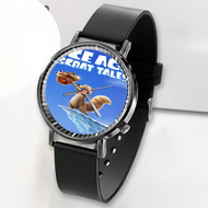 Onyourcases Ice Age Scrat Tales Custom Watch Awesome Unisex Black Top Brand Classic Plastic Quartz Watch for Men Women Premium with Gift Box Watches