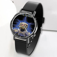 Onyourcases Iron Maiden Eddie Custom Watch Awesome Unisex Black Top Brand Classic Plastic Quartz Watch for Men Women Premium with Gift Box Watches