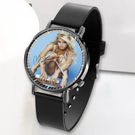 Onyourcases Jessica Simpson Signed Custom Watch Awesome Unisex Black Top Brand Classic Plastic Quartz Watch for Men Women Premium with Gift Box Watches