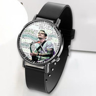 Onyourcases John Mayer Lyrics Custom Watch Awesome Unisex Black Top Brand Classic Plastic Quartz Watch for Men Women Premium with Gift Box Watches