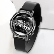 Onyourcases Jon Jones Quotes Custom Watch Awesome Unisex Black Top Brand Classic Plastic Quartz Watch for Men Women Premium with Gift Box Watches
