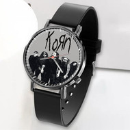 Onyourcases Korn Band Art Poster Custom Watch Awesome Unisex Black Top Brand Classic Plastic Quartz Watch for Men Women Premium with Gift Box Watches