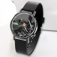 Onyourcases Levi Ackerman Attack on Titan The Final Season Custom Watch Awesome Unisex Black Top Brand Classic Plastic Quartz Watch for Men Women Premium with Gift Box Watches