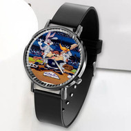 Onyourcases Looney Tunes New York Yankees Custom Watch Awesome Unisex Black Top Brand Classic Plastic Quartz Watch for Men Women Premium with Gift Box Watches