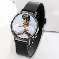 Onyourcases Mac Miller Music jpeg Custom Watch Awesome Unisex Black Top Brand Classic Plastic Quartz Watch for Men Women Premium with Gift Box Watches