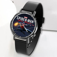 Onyourcases Marvel s Spider Man Miles Morales Custom Watch Awesome Unisex Black Top Brand Classic Plastic Quartz Watch for Men Women Premium with Gift Box Watches