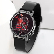 Onyourcases Michael Jordan Chicago Bulls Custom Watch Awesome Unisex Black Top Brand Classic Plastic Quartz Watch for Men Women Premium with Gift Box Watches