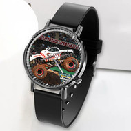 Onyourcases Monster Mutt Dalmatian Monster Truck Custom Watch Awesome Unisex Black Top Brand Classic Plastic Quartz Watch for Men Women Premium with Gift Box Watches