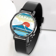 Onyourcases Mount Fuji Japan Custom Watch Awesome Unisex Black Top Brand Classic Plastic Quartz Watch for Men Women Premium with Gift Box Watches