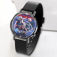 Onyourcases New England Patriots NFL 2022 Custom Watch Awesome Unisex Black Top Brand Classic Plastic Quartz Watch for Men Women Premium with Gift Box Watches