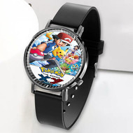 Onyourcases Pokemon XY The Series Custom Watch Awesome Unisex Black Top Brand Classic Plastic Quartz Watch for Men Women Premium with Gift Box Watches