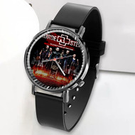 Onyourcases Rammstein Concert Custom Watch Awesome Unisex Black Top Brand Classic Plastic Quartz Watch for Men Women Premium with Gift Box Watches