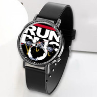 Onyourcases Run DMC Custom Watch Awesome Unisex Black Top Brand Classic Plastic Quartz Watch for Men Women Premium with Gift Box Watches