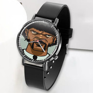 Onyourcases Samuel L Jackson Pulp Fiction Custom Watch Awesome Unisex Black Top Brand Classic Plastic Quartz Watch for Men Women Premium with Gift Box Watches