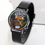 Onyourcases Sonic Youth Concert Custom Watch Awesome Unisex Black Top Brand Classic Plastic Quartz Watch for Men Women Premium with Gift Box Watches