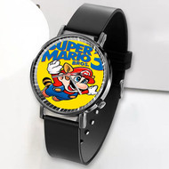 Onyourcases Super Mario Bros 3 Nintendo Custom Watch Awesome Unisex Black Top Brand Classic Plastic Quartz Watch for Men Women Premium with Gift Box Watches