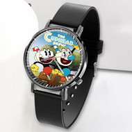 Onyourcases The Cuphead Show Custom Watch Awesome Unisex Black Top Brand Classic Plastic Quartz Watch for Men Women Premium with Gift Box Watches