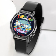 Onyourcases The Cuphead Show 2022 Custom Watch Awesome Unisex Black Top Brand Classic Plastic Quartz Watch for Men Women Premium with Gift Box Watches