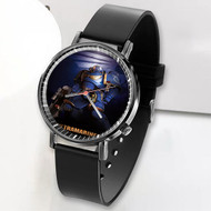 Onyourcases Warhammer 40 K Ultramarines Custom Watch Awesome Unisex Black Top Brand Classic Plastic Quartz Watch for Men Women Premium with Gift Box Watches