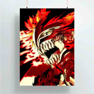 Onyourcases Bleach Fire Face Custom Poster Art Gift Silk Poster Wall Decor Home Decoration Wall Art Satin Silky Decorative Wallpaper Personalized Wall Hanging 20x14 Inch 24x35 Inch Poster