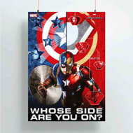 Onyourcases Captain America Civil War Whose Side Are You On Custom Poster Art Gift Silk Poster Wall Decor Home Decoration Wall Art Satin Silky Decorative Wallpaper Personalized Wall Hanging 20x14 Inch 24x35 Inch Poster