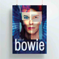 Onyourcases David Bowie Art Custom Poster Art Gift Silk Poster Wall Decor Home Decoration Wall Art Satin Silky Decorative Wallpaper Personalized Wall Hanging 20x14 Inch 24x35 Inch Poster