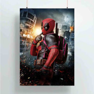 Onyourcases Deadpool Funny Custom Poster Art Gift Silk Poster Wall Decor Home Decoration Wall Art Satin Silky Decorative Wallpaper Personalized Wall Hanging 20x14 Inch 24x35 Inch Poster