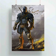 Onyourcases Deathstroke DC Comics Custom Poster Art Gift Silk Poster Wall Decor Home Decoration Wall Art Satin Silky Decorative Wallpaper Personalized Wall Hanging 20x14 Inch 24x35 Inch Poster