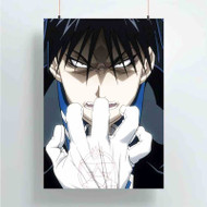 Onyourcases Fullmetal Alchemist Brotherhood Roy Mustang Custom Poster Art Gift Silk Poster Wall Decor Home Decoration Wall Art Satin Silky Decorative Wallpaper Personalized Wall Hanging 20x14 Inch 24x35 Inch Poster