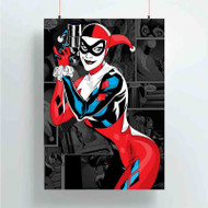 Onyourcases Harley Quinn DC Comics Art Custom Poster Art Gift Silk Poster Wall Decor Home Decoration Wall Art Satin Silky Decorative Wallpaper Personalized Wall Hanging 20x14 Inch 24x35 Inch Poster