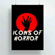 Onyourcases Icons of Horror Custom Poster Art Gift Silk Poster Wall Decor Home Decoration Wall Art Satin Silky Decorative Wallpaper Personalized Wall Hanging 20x14 Inch 24x35 Inch Poster