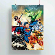 Onyourcases Justice League Superheroes Art Custom Poster Art Gift Silk Poster Wall Decor Home Decoration Wall Art Satin Silky Decorative Wallpaper Personalized Wall Hanging 20x14 Inch 24x35 Inch Poster