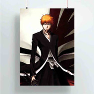 Onyourcases Kurosaki Ichigo Bleach Custom Poster Art Gift Silk Poster Wall Decor Home Decoration Wall Art Satin Silky Decorative Wallpaper Personalized Wall Hanging 20x14 Inch 24x35 Inch Poster