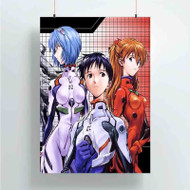 Onyourcases Neon Genesis Evangelion Custom Poster Art Gift Silk Poster Wall Decor Home Decoration Wall Art Satin Silky Decorative Wallpaper Personalized Wall Hanging 20x14 Inch 24x35 Inch Poster