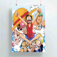 Onyourcases One Piece 1999 Custom Poster Art Gift Silk Poster Wall Decor Home Decoration Wall Art Satin Silky Decorative Wallpaper Personalized Wall Hanging 20x14 Inch 24x35 Inch Poster