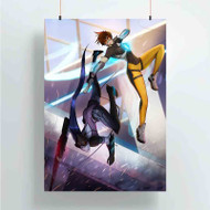 Onyourcases Overwatch Products Custom Poster Art Gift Silk Poster Wall Decor Home Decoration Wall Art Satin Silky Decorative Wallpaper Personalized Wall Hanging 20x14 Inch 24x35 Inch Poster