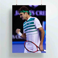 Onyourcases Roger Federer New Custom Poster Art Gift Silk Poster Wall Decor Home Decoration Wall Art Satin Silky Decorative Wallpaper Personalized Wall Hanging 20x14 Inch 24x35 Inch Poster
