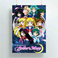 Onyourcases Sailor Moon Art Custom Poster Art Gift Silk Poster Wall Decor Home Decoration Wall Art Satin Silky Decorative Wallpaper Personalized Wall Hanging 20x14 Inch 24x35 Inch Poster