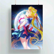 Onyourcases Sailor Moon With Power Custom Poster Art Gift Silk Poster Wall Decor Home Decoration Wall Art Satin Silky Decorative Wallpaper Personalized Wall Hanging 20x14 Inch 24x35 Inch Poster