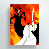Onyourcases Samurai Jack Products Custom Poster Art Gift Silk Poster Wall Decor Home Decoration Wall Art Satin Silky Decorative Wallpaper Personalized Wall Hanging 20x14 Inch 24x35 Inch Poster