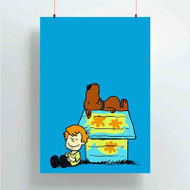 Onyourcases Scooby Doo and Shaggy Snoopy Custom Poster Art Gift Silk Poster Wall Decor Home Decoration Wall Art Satin Silky Decorative Wallpaper Personalized Wall Hanging 20x14 Inch 24x35 Inch Poster