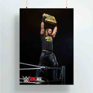 Onyourcases Seth Rollins WWE Money in The Bank Custom Poster Art Gift Silk Poster Wall Decor Home Decoration Wall Art Satin Silky Decorative Wallpaper Personalized Wall Hanging 20x14 Inch 24x35 Inch Poster