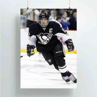 Onyourcases Sidney Crosby Arts Custom Poster Art Gift Silk Poster Wall Decor Home Decoration Wall Art Satin Silky Decorative Wallpaper Personalized Wall Hanging 20x14 Inch 24x35 Inch Poster