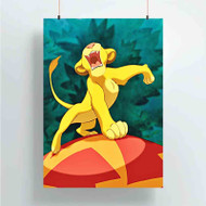Onyourcases Simba The Lion King Disney Products Custom Poster Art Gift Silk Poster Wall Decor Home Decoration Wall Art Satin Silky Decorative Wallpaper Personalized Wall Hanging 20x14 Inch 24x35 Inch Poster