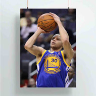 Onyourcases Stephen Curry Golden State Warriors Art Products Custom Poster Art Gift Silk Poster Wall Decor Home Decoration Wall Art Satin Silky Decorative Wallpaper Personalized Wall Hanging 20x14 Inch 24x35 Inch Poster